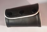 Soft Leather Gauntlet Piping (grey)